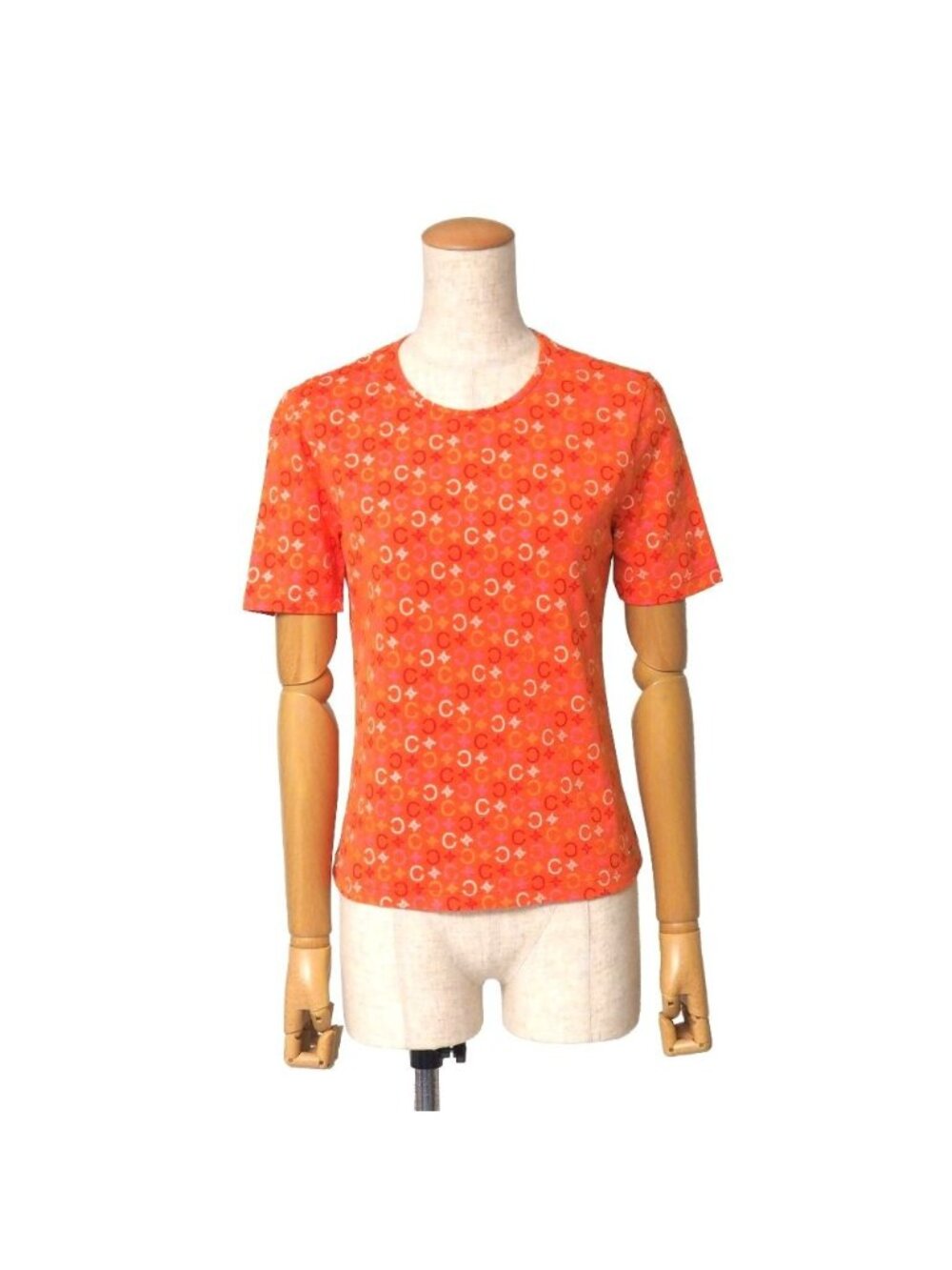 Celine Vintage Short Sleeve T-Shirt C Macadam All Over Print Top S